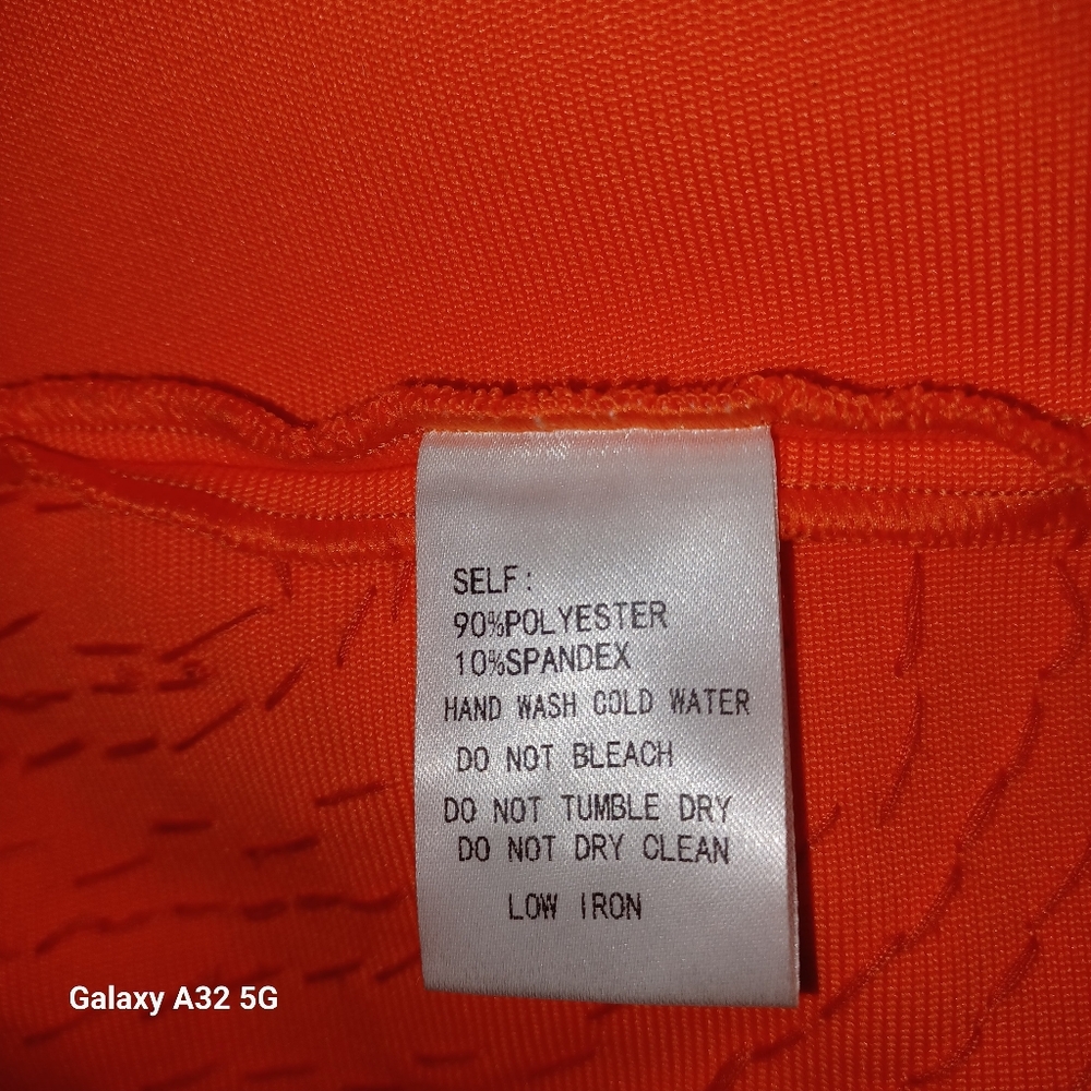 MISS8 LOS ANGELES size M Orange and Blue Embellished Dress - Picture 14 of 14